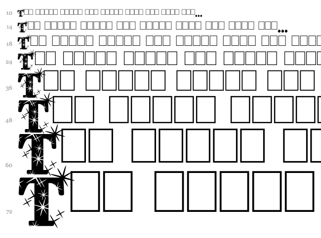 City of Light font waterfall